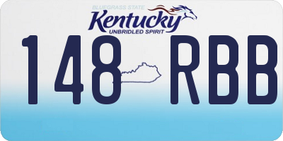 KY license plate 148RBB