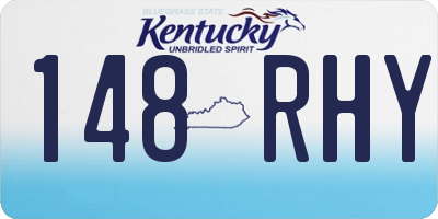 KY license plate 148RHY