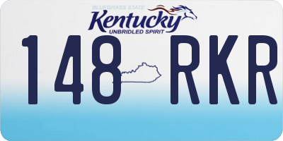 KY license plate 148RKR