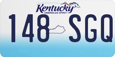 KY license plate 148SGQ