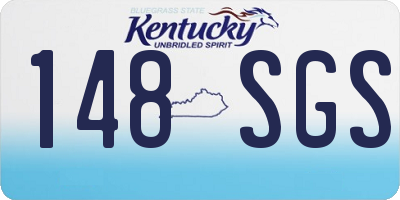 KY license plate 148SGS