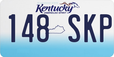KY license plate 148SKP