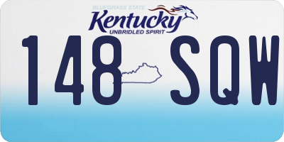 KY license plate 148SQW