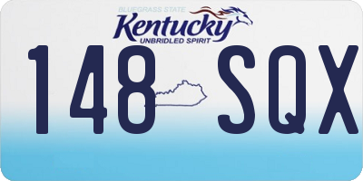 KY license plate 148SQX