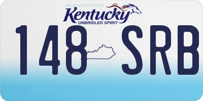 KY license plate 148SRB