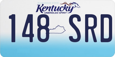 KY license plate 148SRD