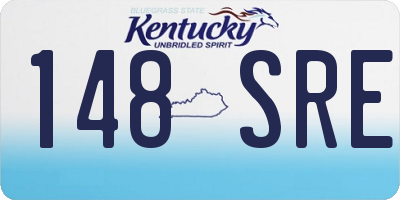 KY license plate 148SRE