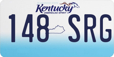 KY license plate 148SRG