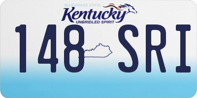 KY license plate 148SRI