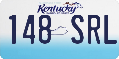 KY license plate 148SRL