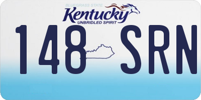 KY license plate 148SRN