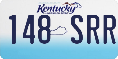 KY license plate 148SRR