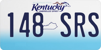 KY license plate 148SRS
