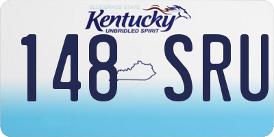 KY license plate 148SRU