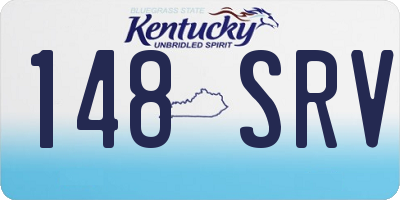 KY license plate 148SRV