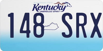 KY license plate 148SRX