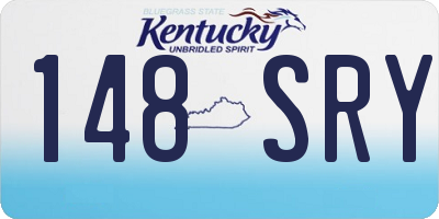 KY license plate 148SRY