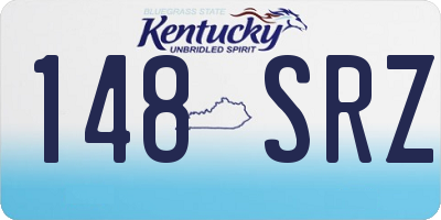 KY license plate 148SRZ