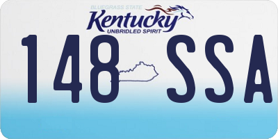 KY license plate 148SSA