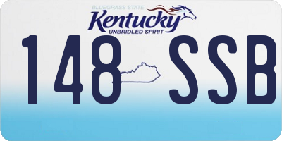 KY license plate 148SSB