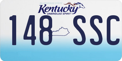 KY license plate 148SSC