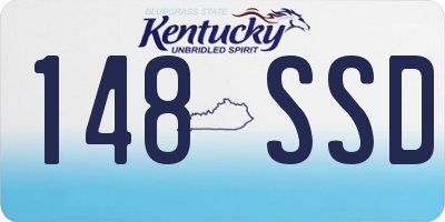 KY license plate 148SSD