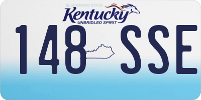 KY license plate 148SSE