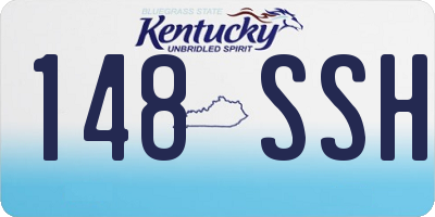 KY license plate 148SSH