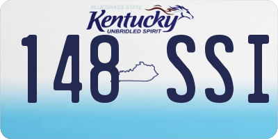 KY license plate 148SSI