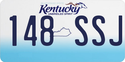 KY license plate 148SSJ
