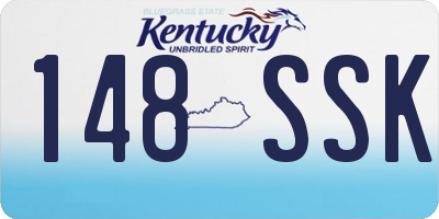 KY license plate 148SSK