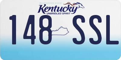KY license plate 148SSL