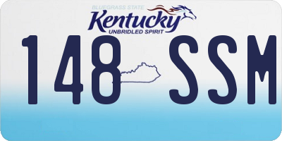 KY license plate 148SSM