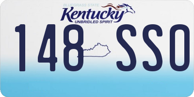 KY license plate 148SSO