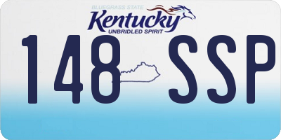 KY license plate 148SSP