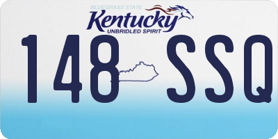 KY license plate 148SSQ