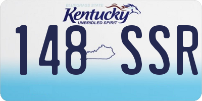 KY license plate 148SSR