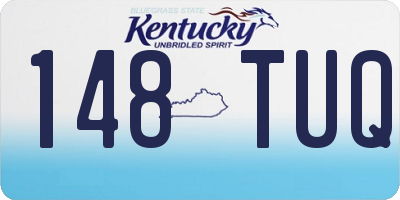 KY license plate 148TUQ