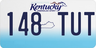 KY license plate 148TUT