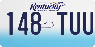 KY license plate 148TUU