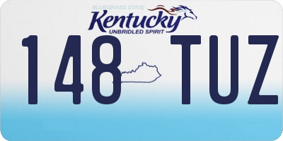 KY license plate 148TUZ