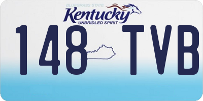 KY license plate 148TVB