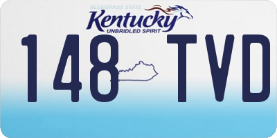 KY license plate 148TVD