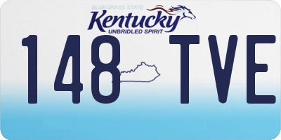 KY license plate 148TVE