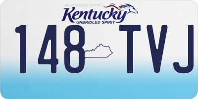 KY license plate 148TVJ