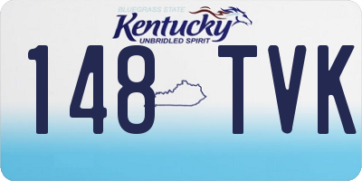 KY license plate 148TVK