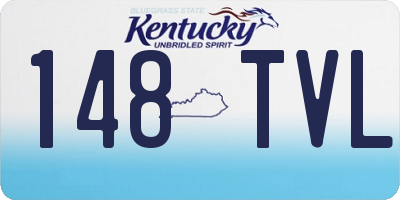 KY license plate 148TVL