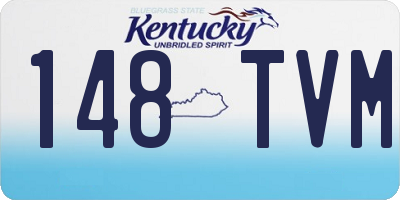 KY license plate 148TVM