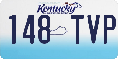 KY license plate 148TVP