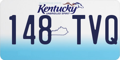 KY license plate 148TVQ